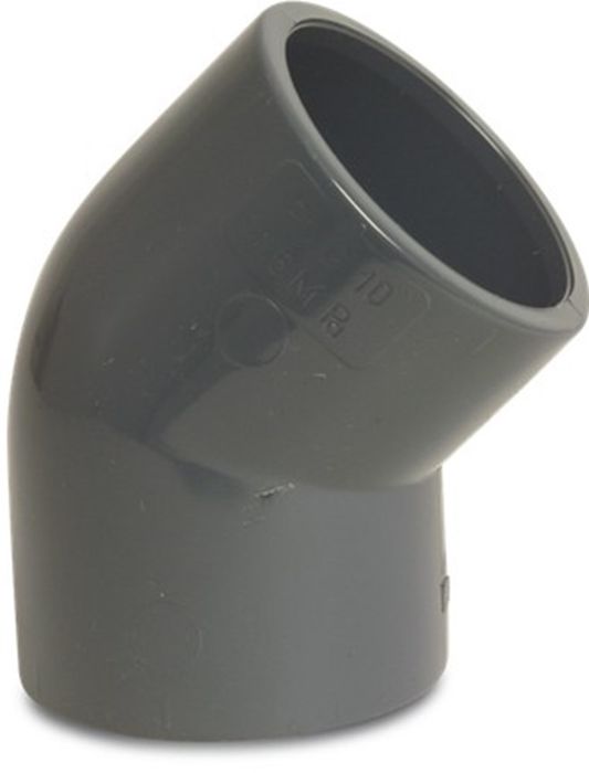 Mega Mega Knie 45 Pvc-U 40 Mm Lijmmof 16Bar Mega Mega Knie 45 Pvc-U 40 Mm Lijmmof 16Bar