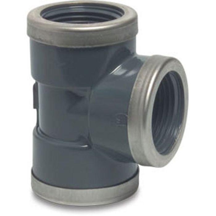 Mega T-Stuk 90 Pvc-U 1 1/2 Binnendraad Mega T-Stuk 90 Pvc-U 1 1/2 Binnendraad