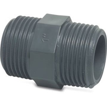 Bosta 1st.PVC Draadnippel 1x1