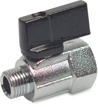 Mega Mega Mini Kogelkraan Messing 3/8''