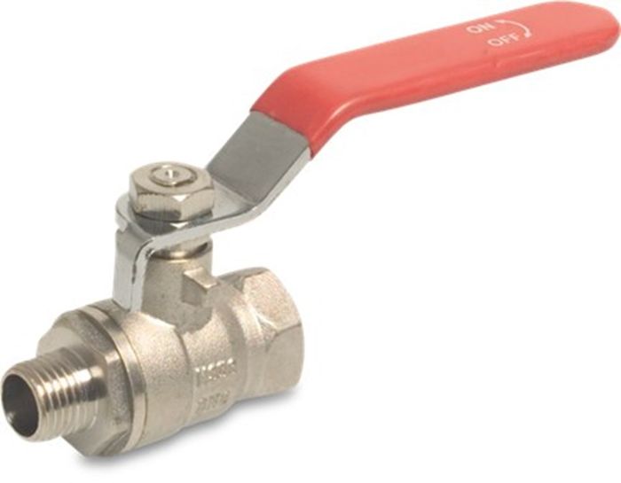 Mega Mega Kogelkraan Messing 1/2''