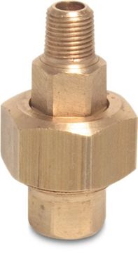 Mega Nr 341 Driedelige Koppeling Mf Messing