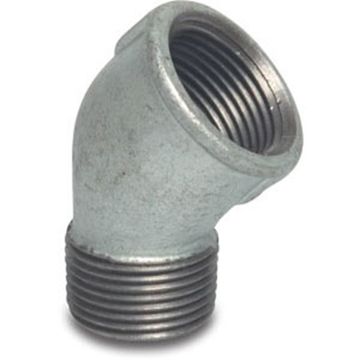 Mega Nr 121 Knie 45+ Mf Verzinkt 3/4