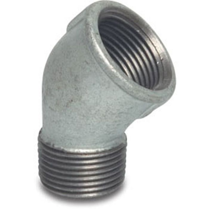 Mega Nr 121 Knie 45+ Mf Verzinkt 3/4 Mega Nr 121 Knie 45+ Mf Verzinkt 3/4