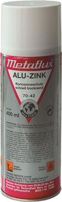 Metaflux Metaflux Alu Zink Spray, Inhoud: 400 Ml Metaflux Metaflux Alu Zink Spray, Inhoud: 400 Ml