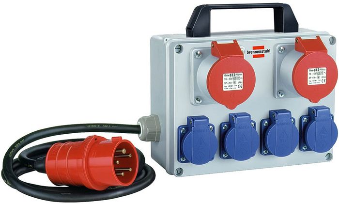 Brennenstuhl Ministroomstation 2Xcee 400V 4X230V Brennenstuhl Ministroomstation 2Xcee 400V 4X230V