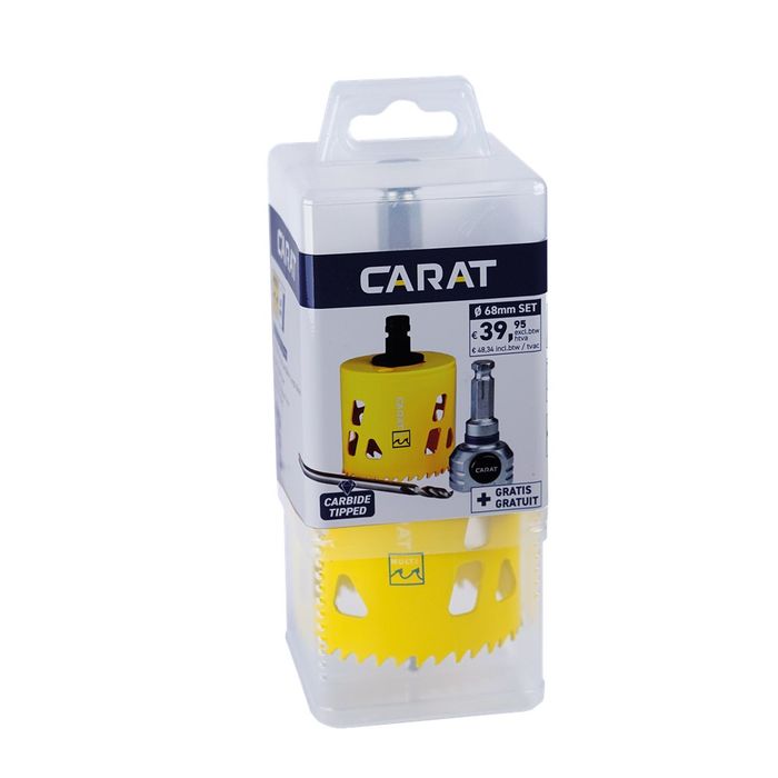 Carat Multi gatzaag Ø68 + GRATIS snelkoppeling Carat Multi gatzaag Ø68 + GRATIS snelkoppeling