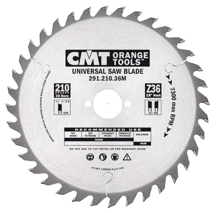 CMT Hm  zaagblad 235*2,8 Dia 30 Z36 Atb