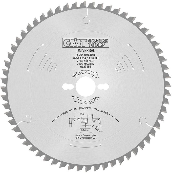 CMT HW afkortzaag294.060.10M CMT HW afkortzaag294.060.10M