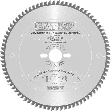 CMT HW  zaagblad voor non-ferro en