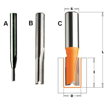 CMT Groeffrees Met Rechte Snijkoppen D=6