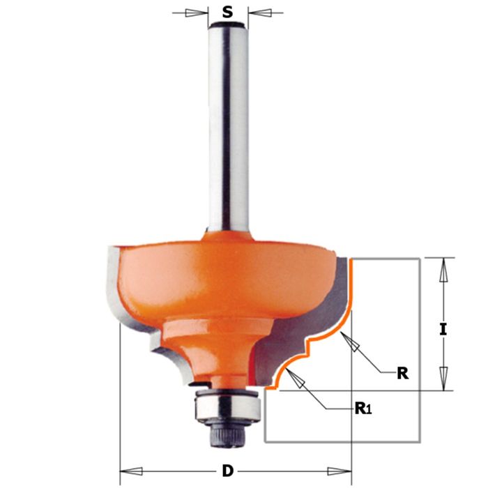 CMT Bovenfrees R=6,4 D=35 L=18,5 CMT Bovenfrees R=6,4 D=35 L=18,5