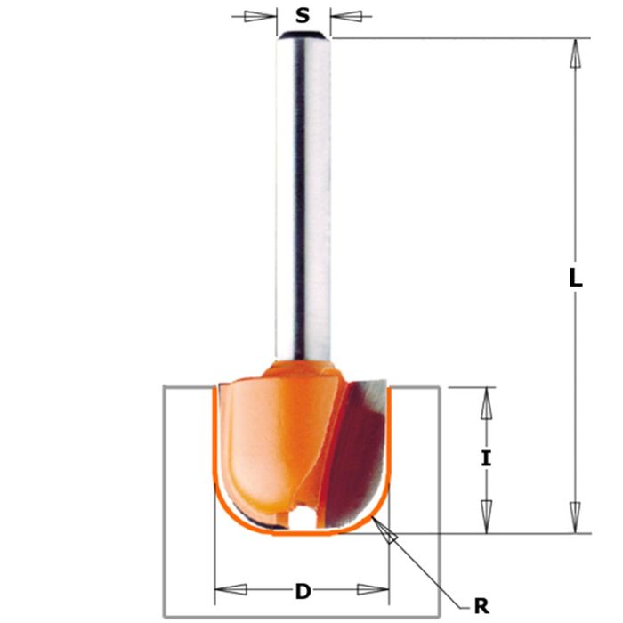 CMT Bovenfrees D=19 L=16 R=6,4