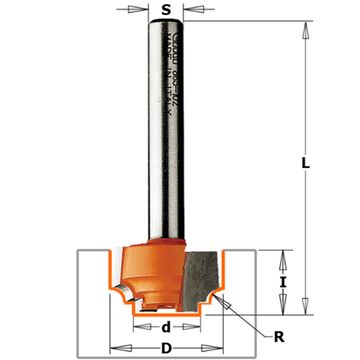 CMT Bovenfrees D=19 R=2,4 I=11,1