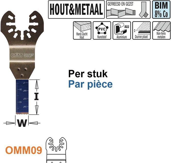 Smalle duikzaag hout en metaal