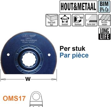 87mm rond zaagblad hout en metaal