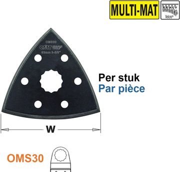 93mm driehoek schuurzool