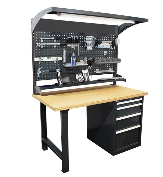 Contimac Werkbank Compleet 1500X800X870 met Contimac Werkbank Compleet 1500X800X870 met