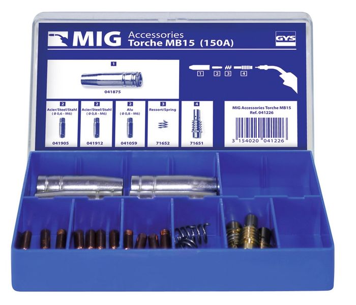 GYS Mig Toebehorenset 7Xm - 15 97587 GYS Mig Toebehorenset 7Xm - 15 97587
