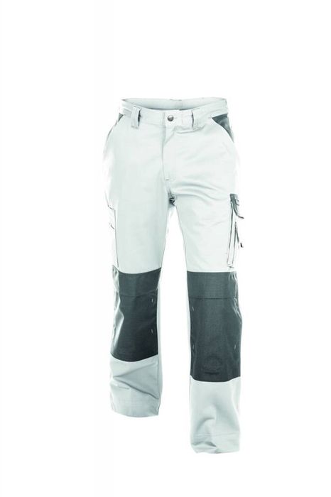 Dassy Werkbroek met kniezak wit/grijs Boston wit / grijs Dassy Werkbroek met kniezak wit/grijs Boston wit / grijs