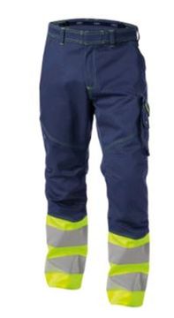 Dassy Broek Phoenix Pesco64 (300 Gr) Pesco64Marineblauw/Fluogeel 48