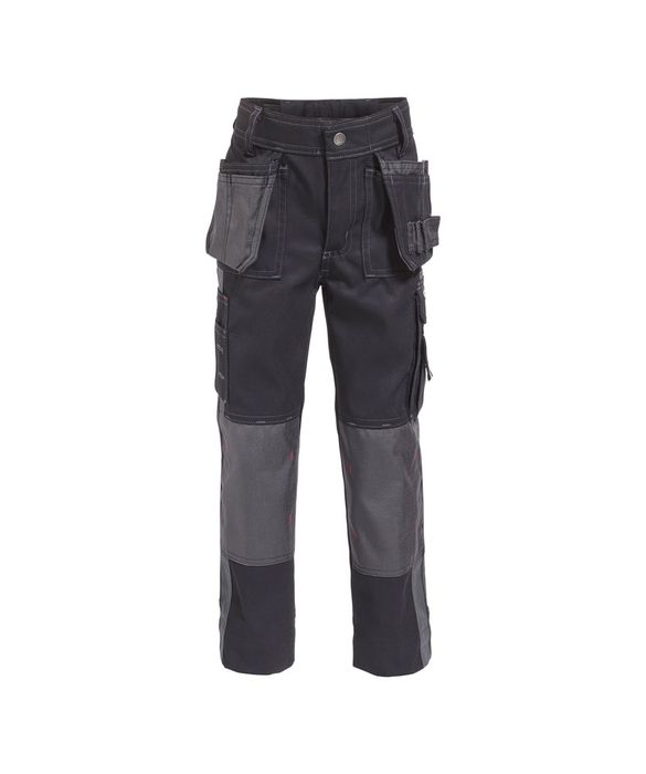 Dassy Seattle Kids tweekleurige holsterzakkenbroek zwart/cementgrijs zwart/cementgrijs