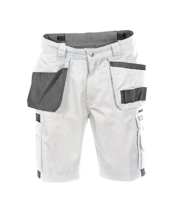 Dassy Monza tweekleurige holsterzakkenshort wit/cementgrijs wit/cementgrijs