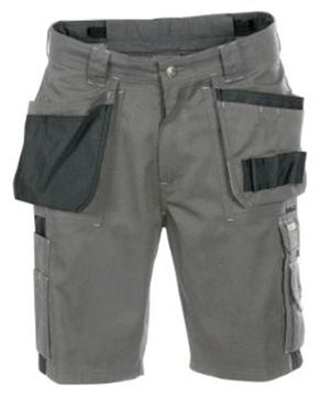 Dassy Monza tweekleurige holsterzakkenshort cementgrijs/zwart grijs / zwart