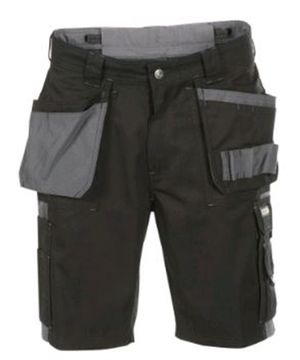 Dassy Monza tweekleurige holsterzakkenshort zwart/cementgrijs zwart / grijs