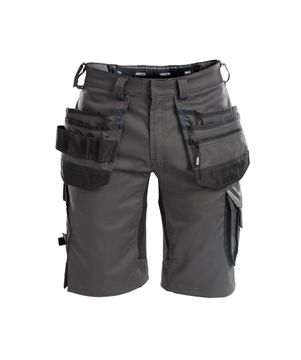 Dassy Trix holsterzakkenshort met stretch antracietgrijs/zwart antracietgrijs/zwart