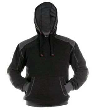 Dassy Sweater Hoodie Indy Copes90 (340 Gr)Copes90 Zwart/Antracietgrijs S