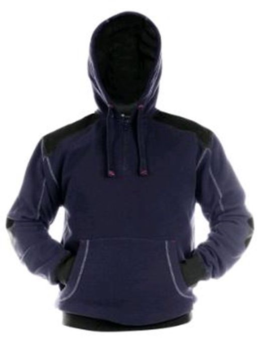 Dassy Sweatshirt hoodie versterkt met canvas - Dassy Indy COPES 90 Marineblauw / zwart Dassy Sweatshirt hoodie versterkt met canvas - Dassy Indy COPES 90 Marineblauw / zwart