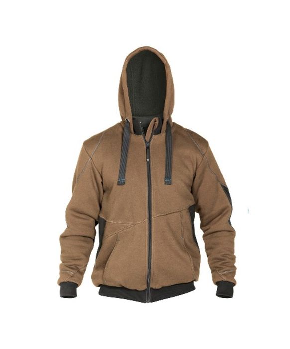 Dassy Pulse sweatshirt jas leembruin/antracietgrijs bruin/grijs Dassy Pulse sweatshirt jas leembruin/antracietgrijs bruin/grijs