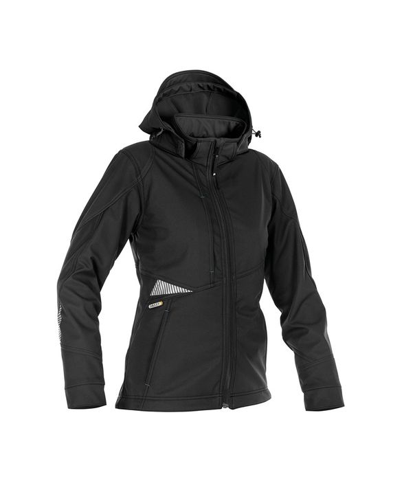 Dassy Gravity softshell jas voor dames zwart zwart Dassy Gravity softshell jas voor dames zwart zwart