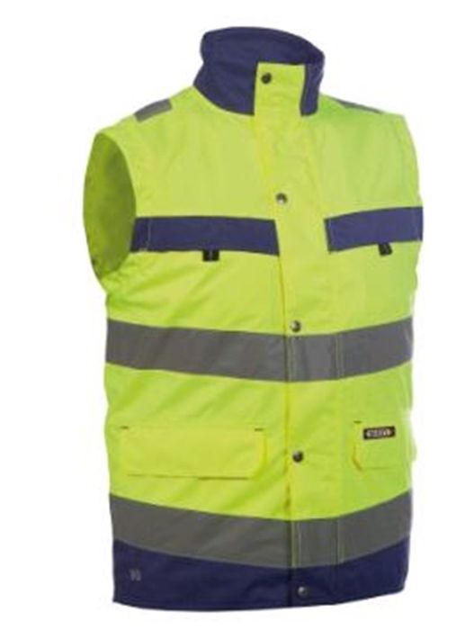 Dassy Bodywarmer high vision geel/marine Bilbao geel / marineblauw Dassy Bodywarmer high vision geel/marine Bilbao geel / marineblauw