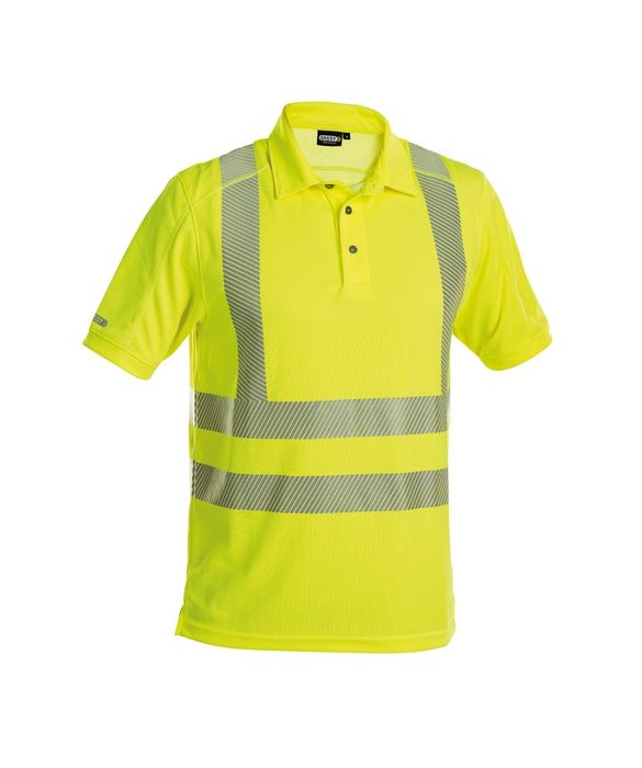 Dassy Brandon hoge zichtbaarheids-uv-polo fluogeel fluogeel