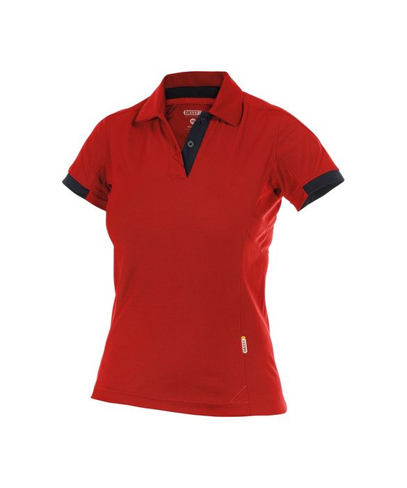 Dassy Traxion polo voor dames rood/zwart rood/zwart Dassy Traxion polo voor dames rood/zwart rood/zwart