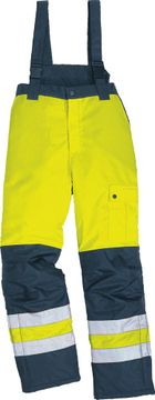 DELTAPLUS BROEK HIGH VIS GEEL/BL S