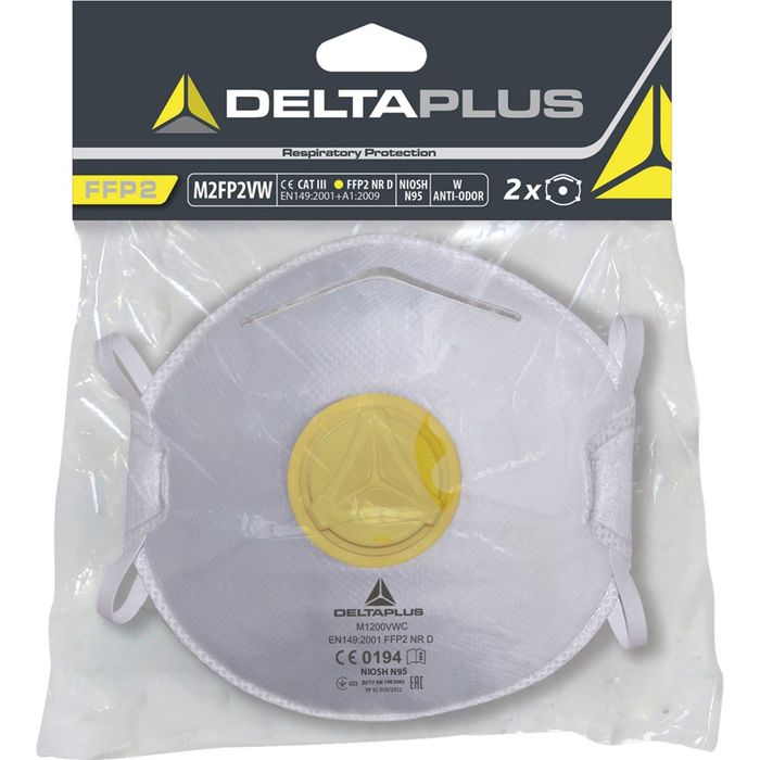 DELTAPLUS SET 2 STOFMASKERS FFP2 M2FP2VW DELTAPLUS SET 2 STOFMASKERS FFP2 M2FP2VW