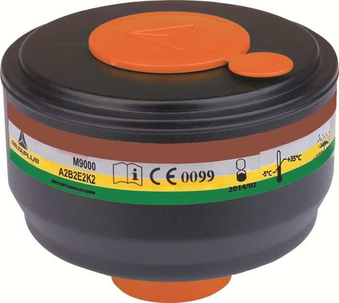 DELTAPLUS 4 FILTERS ABEK2 M9000EZwart