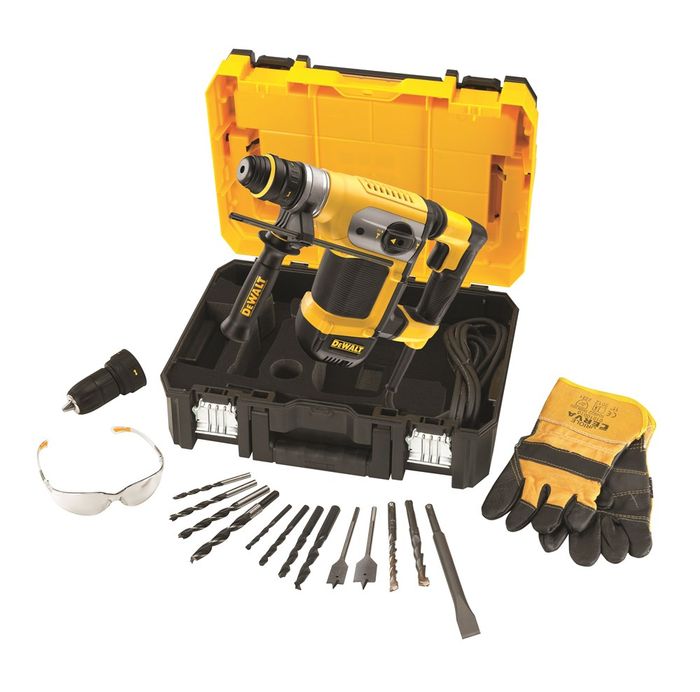 DeWALT 32mm 4kg SDS-Plus Combihamer 1000W met DeWALT 32mm 4kg SDS-Plus Combihamer 1000W met