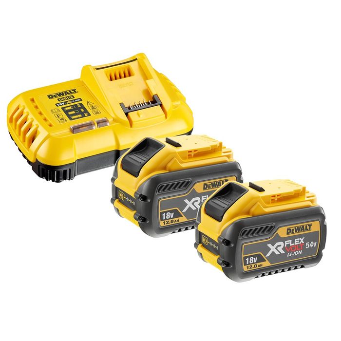 DeWALT XR FLEXVOLT Accu starterspakket 2x DeWALT XR FLEXVOLT Accu starterspakket 2x