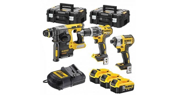 DeWALT 18V XR 3-delige voordeelset in