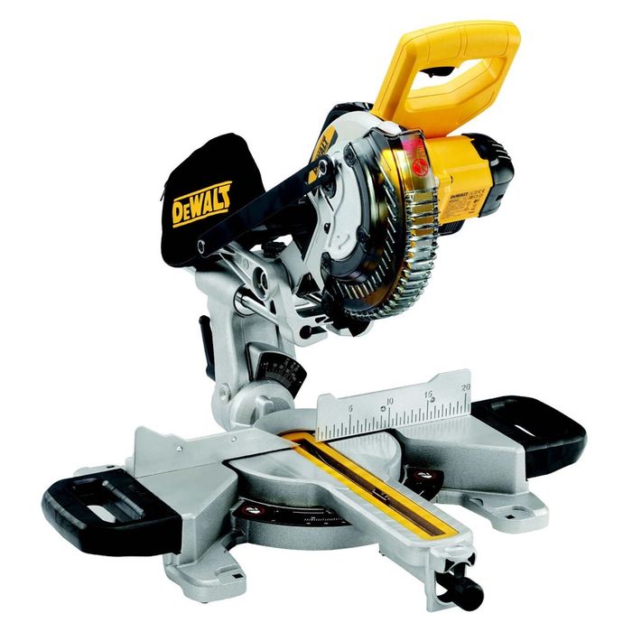 DeWALT 18V XR Accu afkort- verstekzaag 184mm DeWALT 18V XR Accu afkort- verstekzaag 184mm
