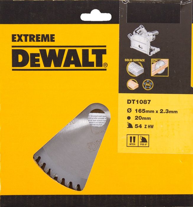DeWALT Zaagblad (accu invalzaag), 165x20x54t,