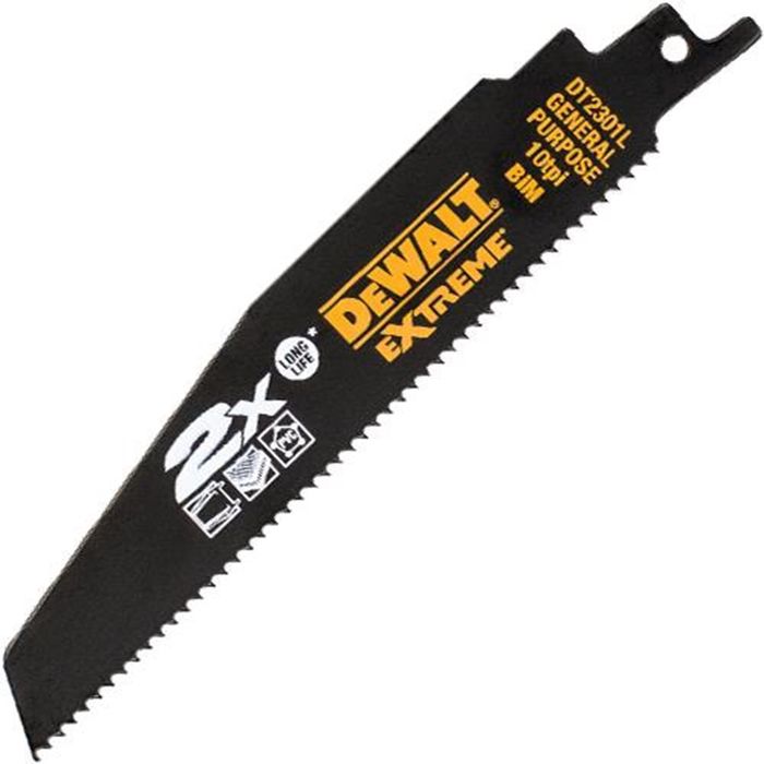 DeWALT Reciprozaagblad 2X BiM 228x2.5mm extra DeWALT Reciprozaagblad 2X BiM 228x2.5mm extra