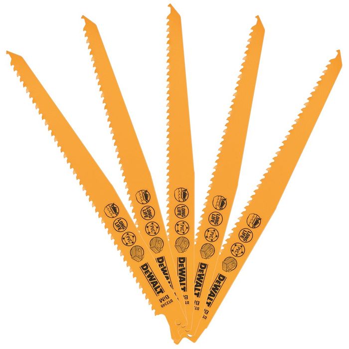 DeWALT Reciprozaagblad BiM 228x3,6-5,1mm hout DeWALT Reciprozaagblad BiM 228x3,6-5,1mm hout