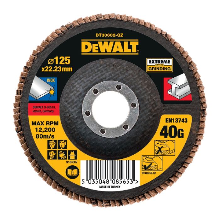 DeWALT Lamellen schuurschijf EXTREME DeWALT Lamellen schuurschijf EXTREME