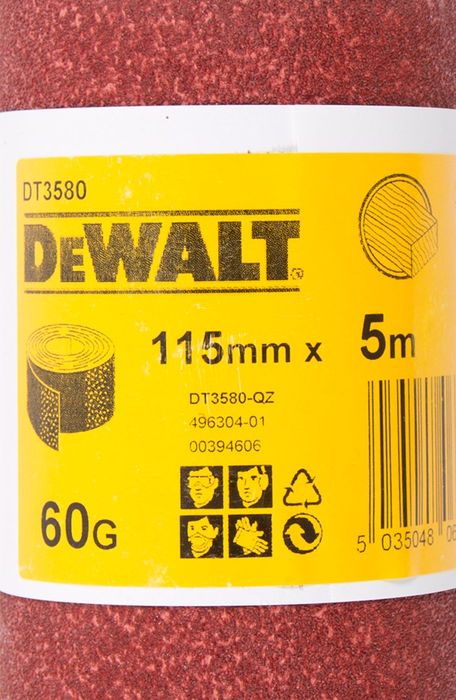DeWALT Schuurpapier, rol 5 meter, 115mm, K60