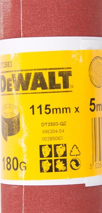 DeWALT Schuurpapier, rol 5 meter, 115mm, K180
